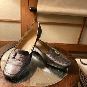 Rangoni Women's Gray Leather Oxford Dress Shoes Size 9.5 B, Italy